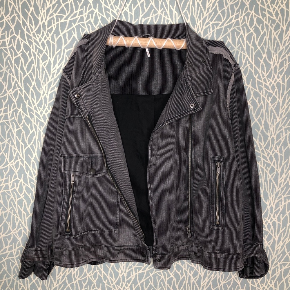 Free People Knit Railroad Jacket. - Picture 6 of 8